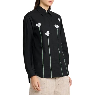 THE FLORAL-APPLIQUÉ SHIRT